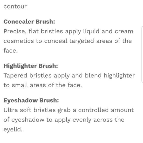 Billion Dollar Brows Charcoal Brush Set Makeup Brush Set 5 Ct NEW in BOX! - Picture 6 of 12